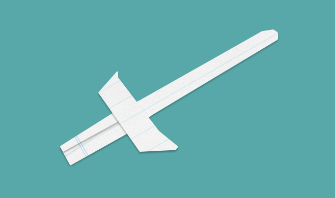 Paper sword