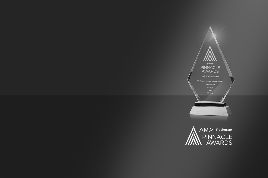 Alt text: Image of the Pinnacle Award.